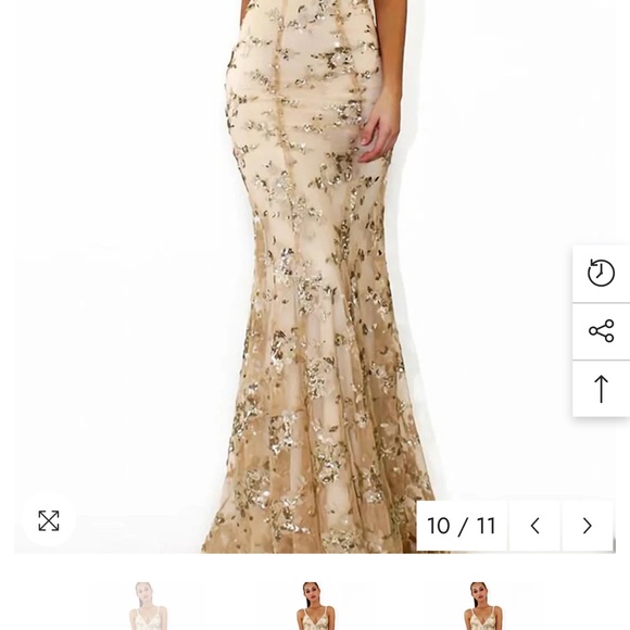 ELEGANT FLORAL GOWN main image 1